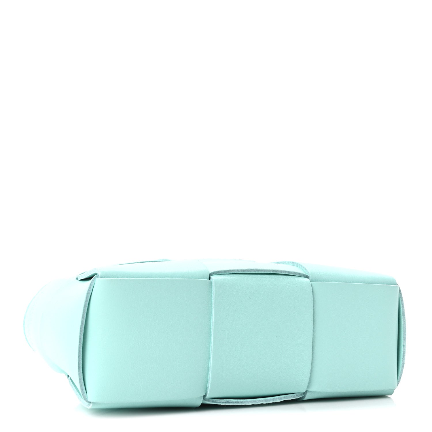 Grained Calfskin Maxi Intrecciato Mini Arco Tote Pale Blue