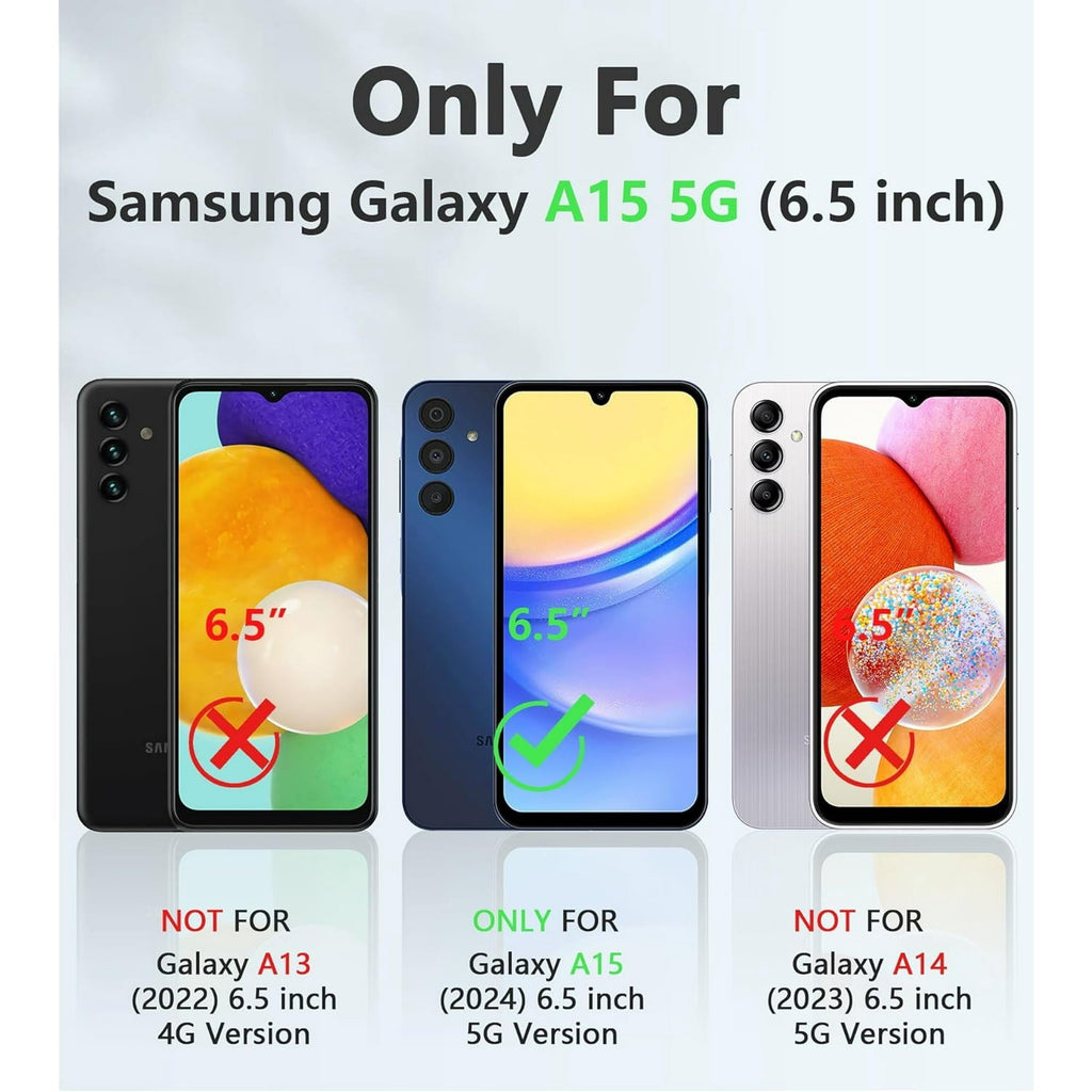 Entronix Case Compatible with Galaxy A15 - [Hard Back] Clear Cover