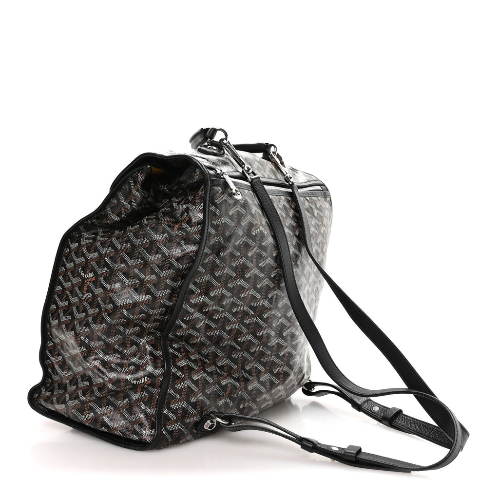 Goyardine Saint Leger Soft Briefcase Backpack Black