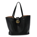New Sakai Calfskin Lux Medium Dahlia Tote  Black