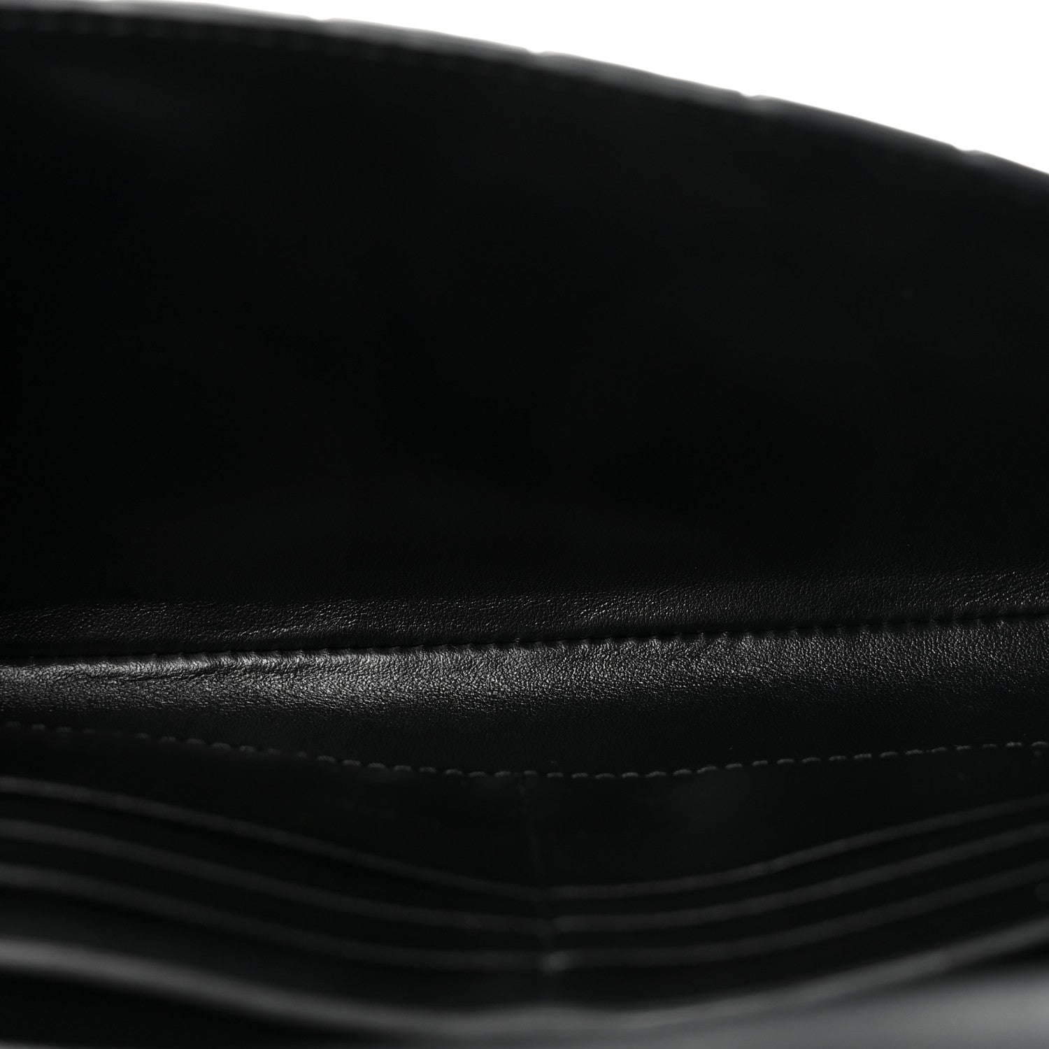 Nappa Intrecciato Long Andiamo Top Handle Clutch Black