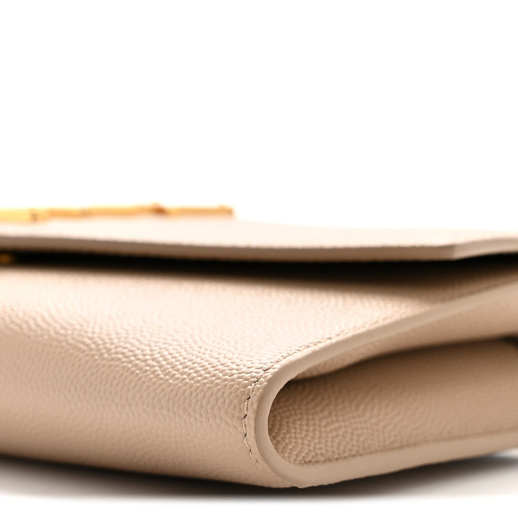 Grain De Poudre Monogram Uptown Chain Wallet Taupe