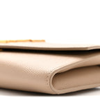 Grain De Poudre Monogram Uptown Chain Wallet Taupe