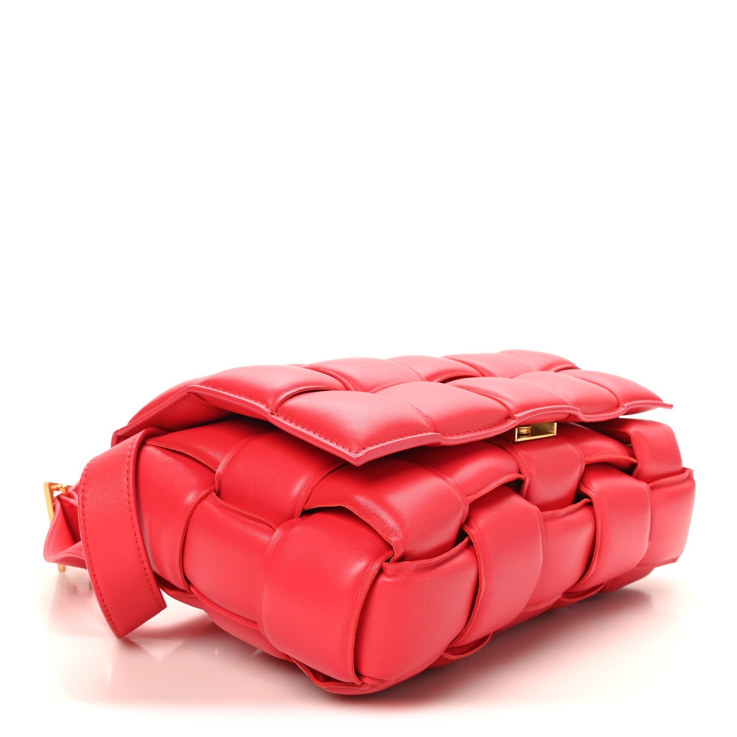 Nappa Maxi Intreccio Padded Cassette Crossbody Bag Firework