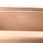 Caviar Quilted Wallet on Chain WOC Beige