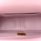 Lambskin Quilted Pearl Small Flap Light Purple