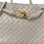 Nappa Intrecciato Small Andiamo Shoulder Bag Sterling