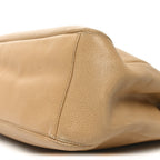 Caviar Turnlock Tote Beige