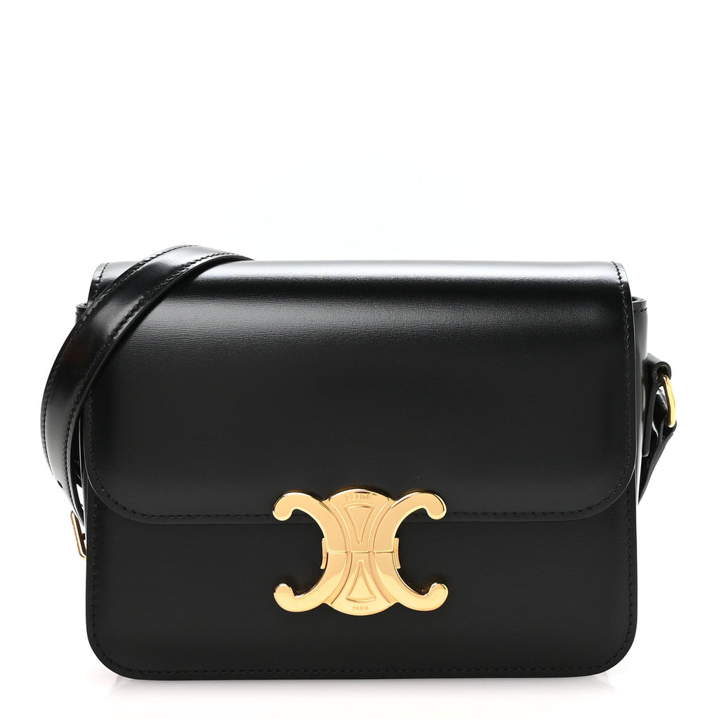 Shiny Calfskin Teen Triomphe Black