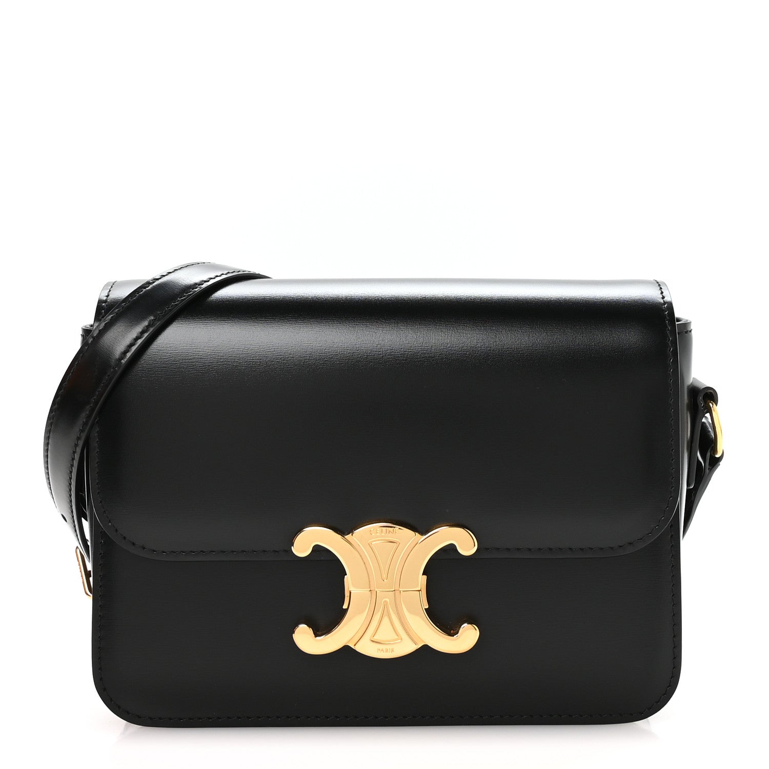 Shiny Calfskin Teen Triomphe Black