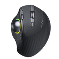 RGB Wireless Trackball Mouse Bluetooth +2.4G Rechargeable Gaming Mouse Ergonomic Thumb Control Mouse for PC Laptop iPad Mac 2022