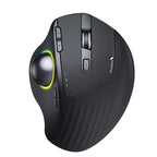 RGB Wireless Trackball Mouse Bluetooth +2.4G Rechargeable Gaming Mouse Ergonomic Thumb Control Mouse for PC Laptop iPad Mac 2022