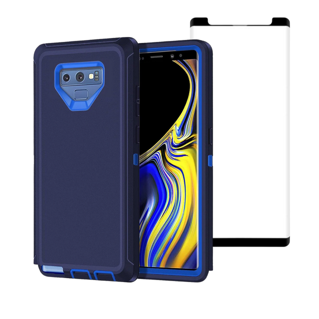 Entronix Bundle Compatible with Galaxy Note 9 - Heavy Duty Case & 1 Clear Screen Protector