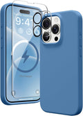 Entronix Bundle Compatible with iPhone 11 Pro Max - Liquid Silicone Case, 1 Clear Screen Protector & 1 Camera Lens Protector