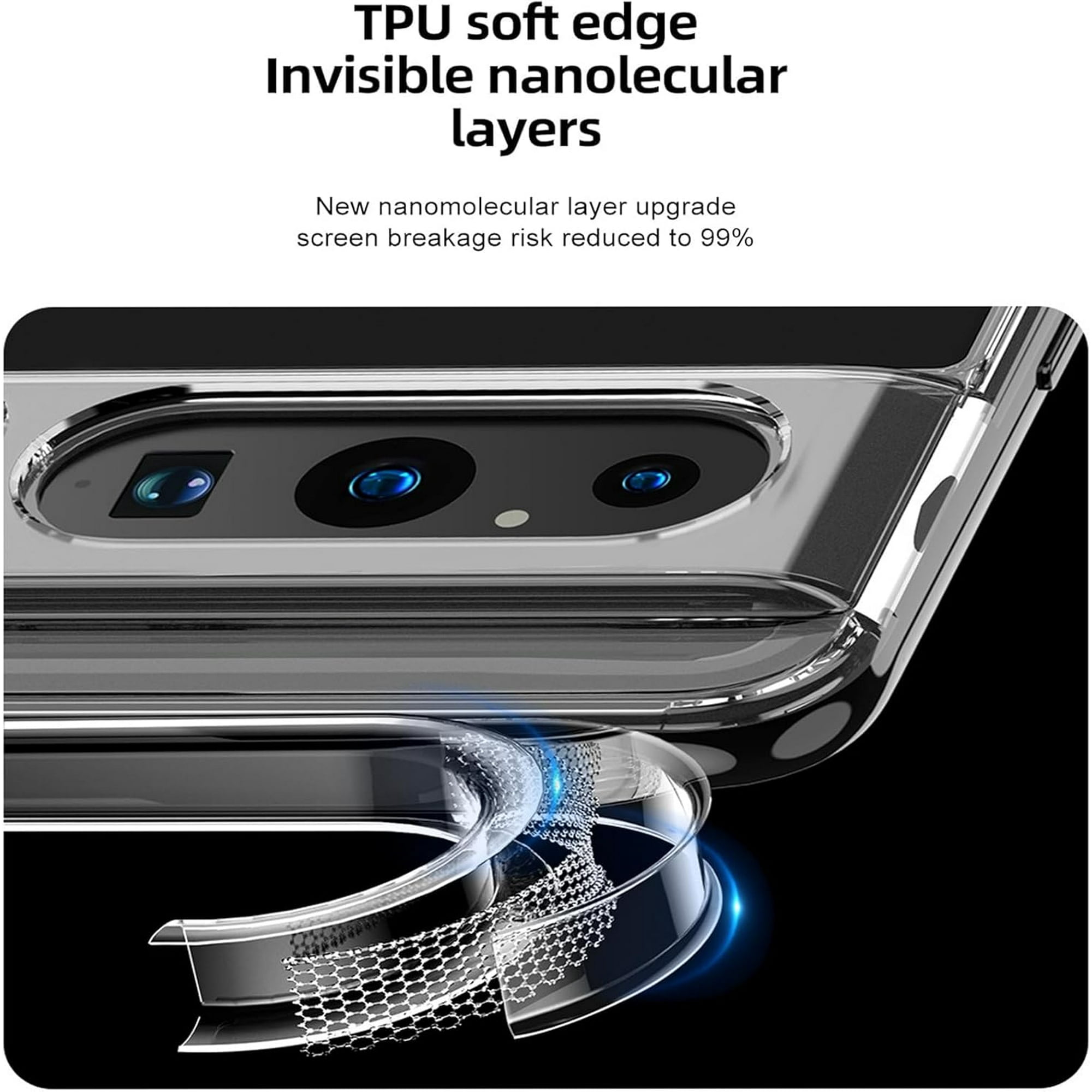 Entronix Bundle Compatible with Pixel 10 Pro XL - [Magnetic] Clear Case & 2 Clear Screen Protectors