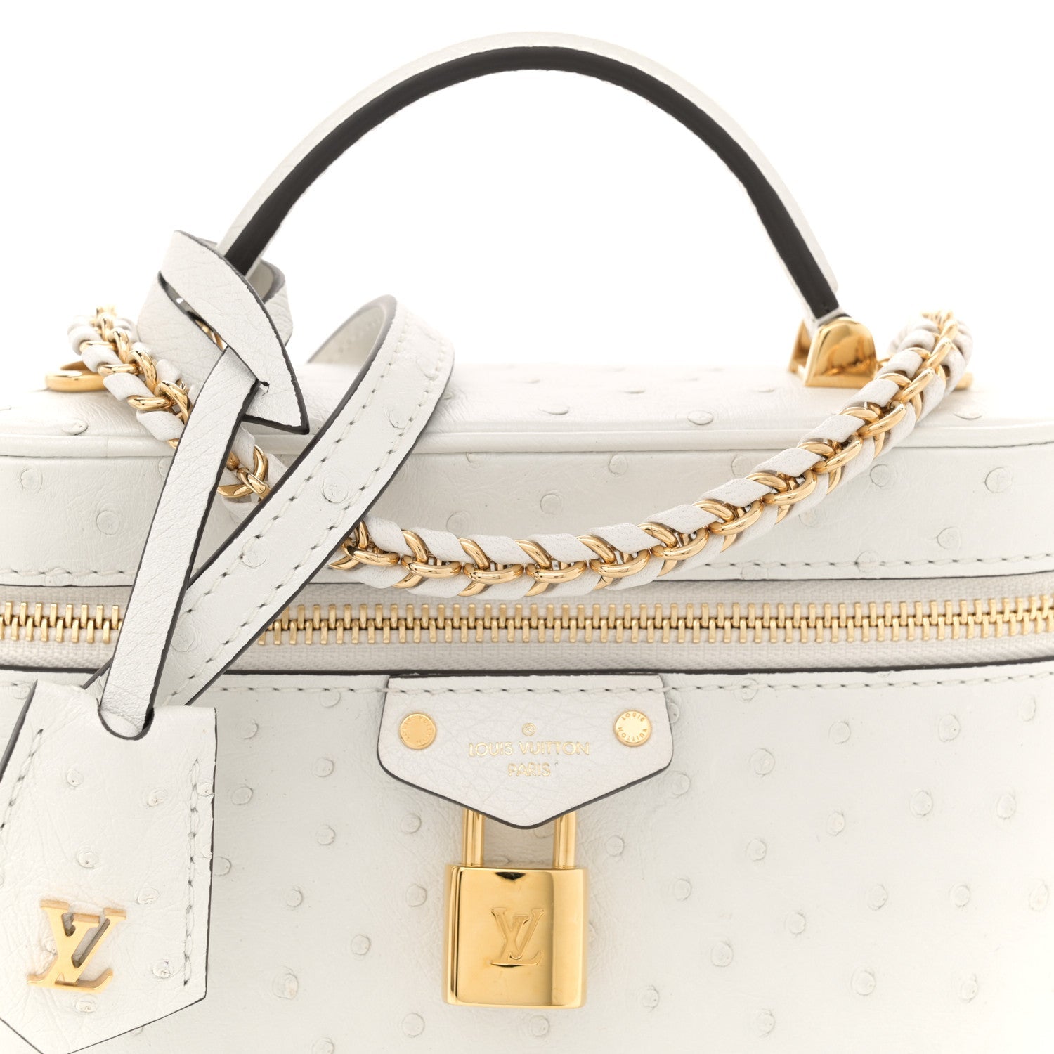 Ostrich Vanity Chain Pouch