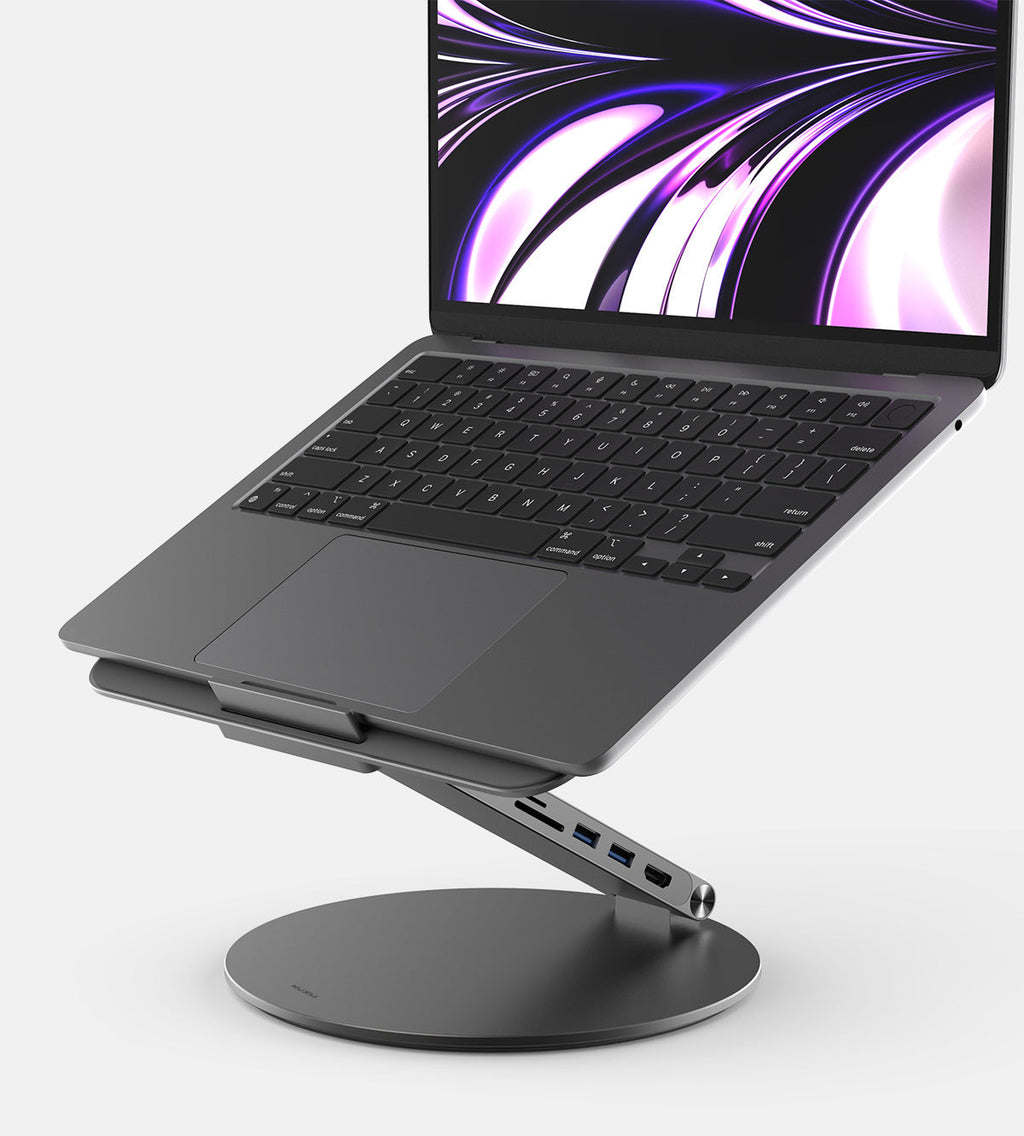 KUXIU X53 Ergonomic Laptop Stand with Built-in 8-in-1 Hub