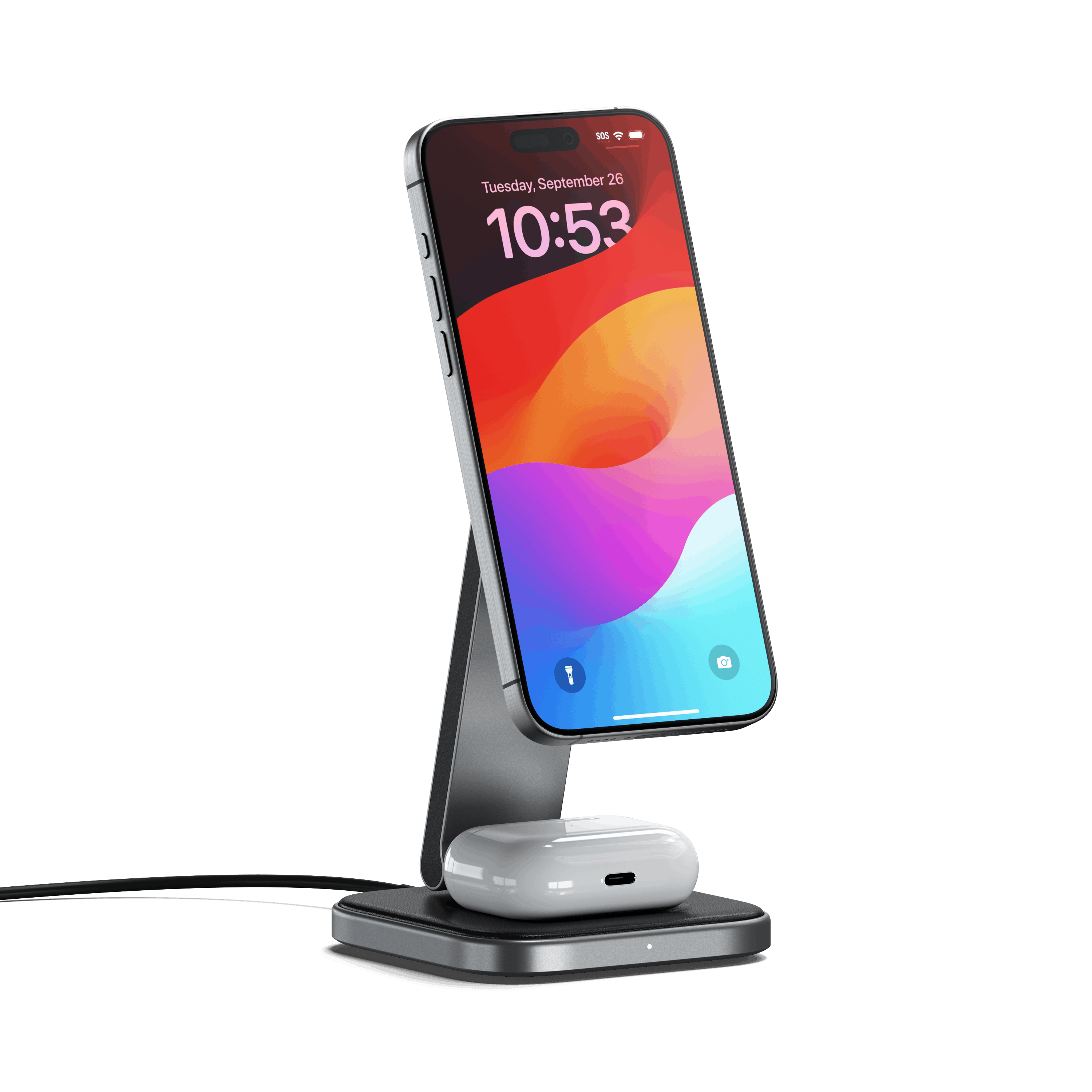 2-in-1 faltbares Qi2 Wireless Charging Stand
