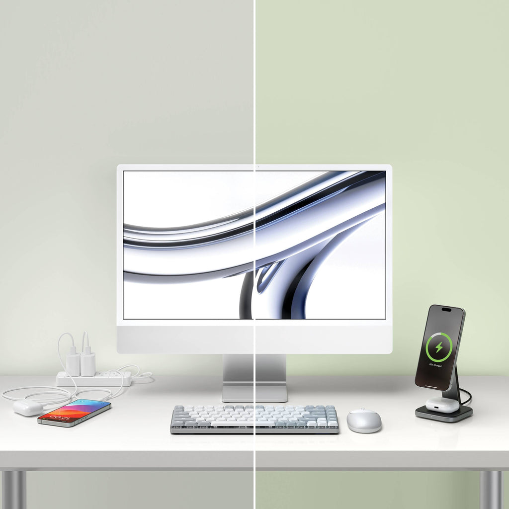 2-in-1 faltbares Qi2 Wireless Charging Stand