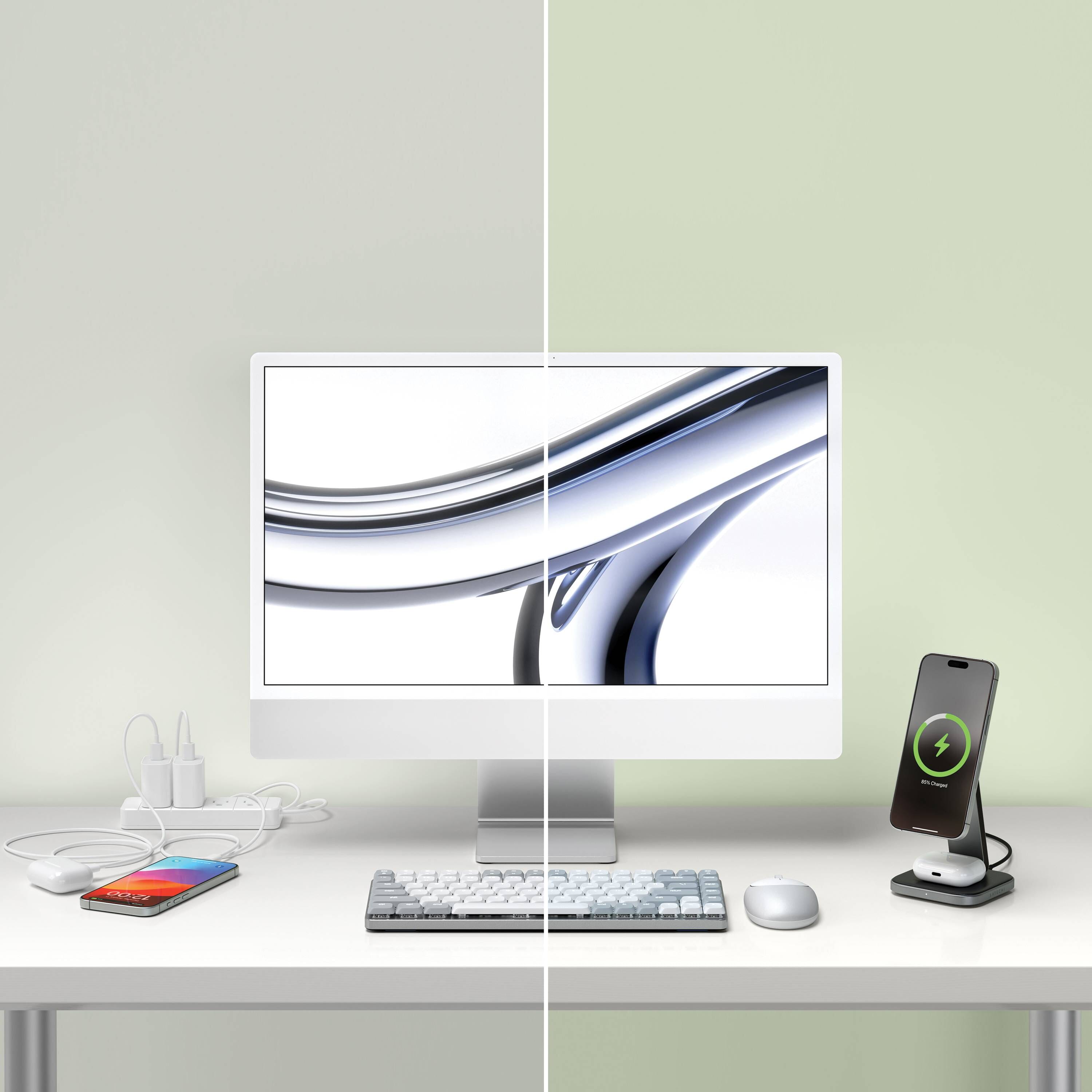2-in-1 faltbares Qi2 Wireless Charging Stand
