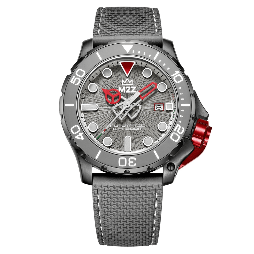 M2Z Men's Watch Diver 200 Grey IP Gun