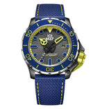 M2Z Men's Watch Diver 200 Blue/Yellow