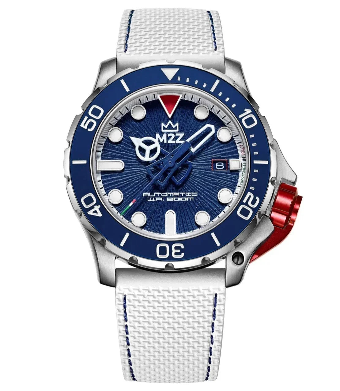 M2Z Men's Watch Diver 200 Blue/White