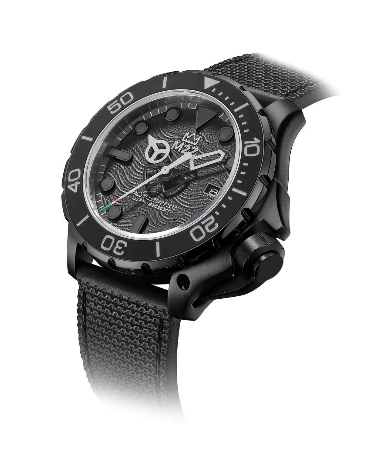 M2Z Men's Watch Diver 200 Black