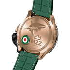 M2Z Men's Watch Diver 200 Green/Rose Gold