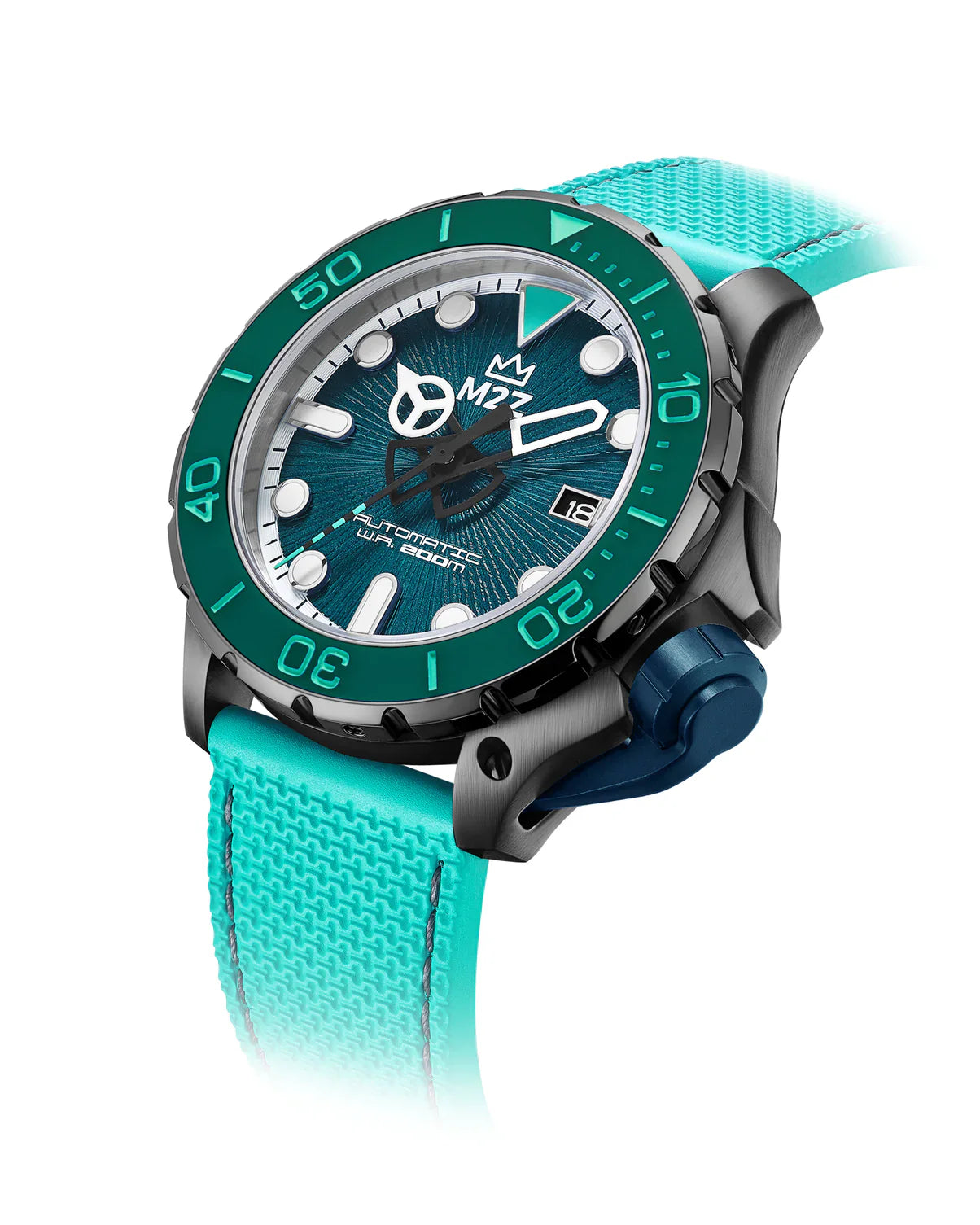 M2Z Men's Watch Diver 200 Teal