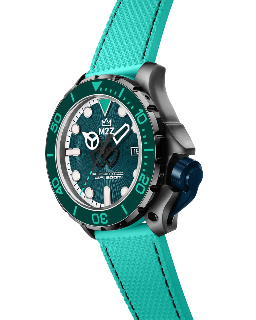 M2Z Men's Watch Diver 200 Teal