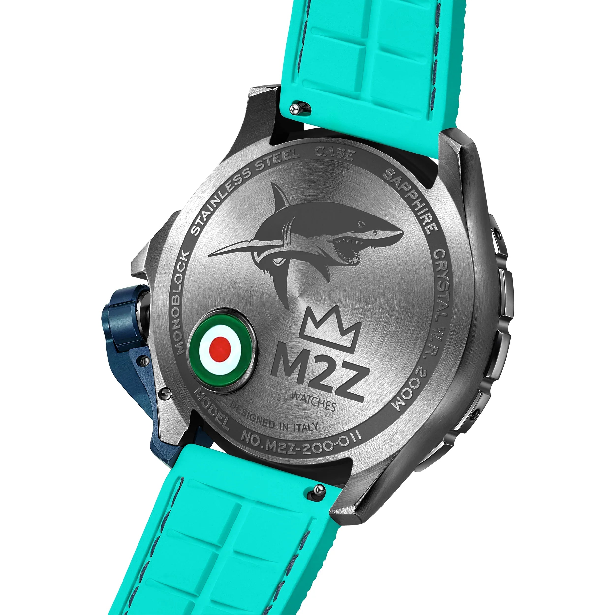 M2Z Men's Watch Diver 200 Teal