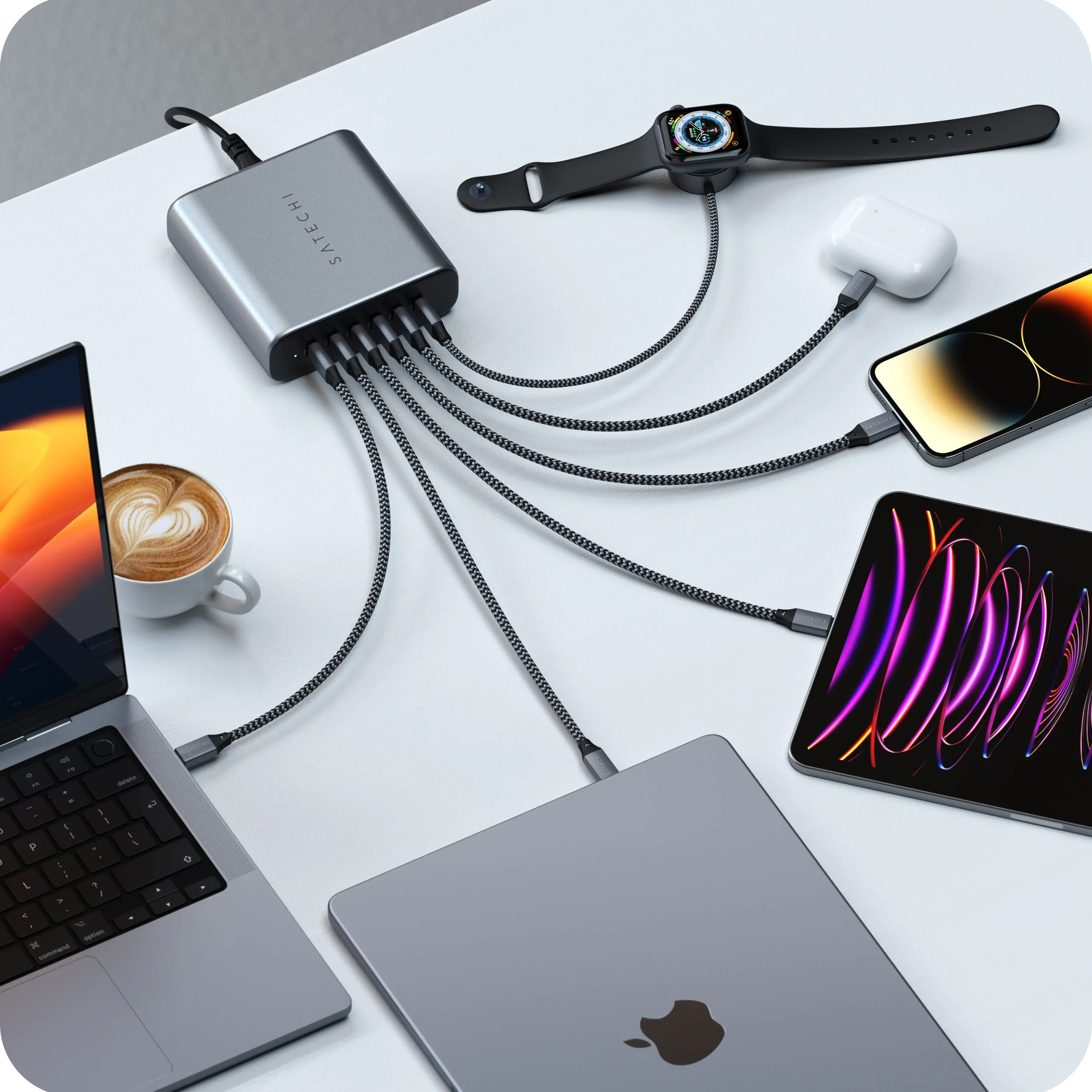 200W USB-C 6-Port GaN Ladegerät