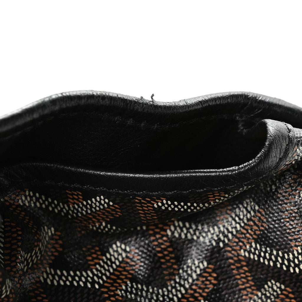Goyardine Saint Leger Soft Briefcase Backpack Black