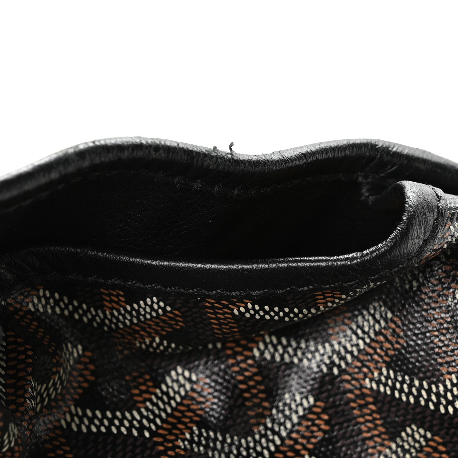Goyardine Saint Leger Soft Briefcase Backpack Black