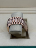 Rolex Everose Gold Day-Date 40 - Sundust Bevelled Roman Dial - President Bracelet - 228235 sdrp
