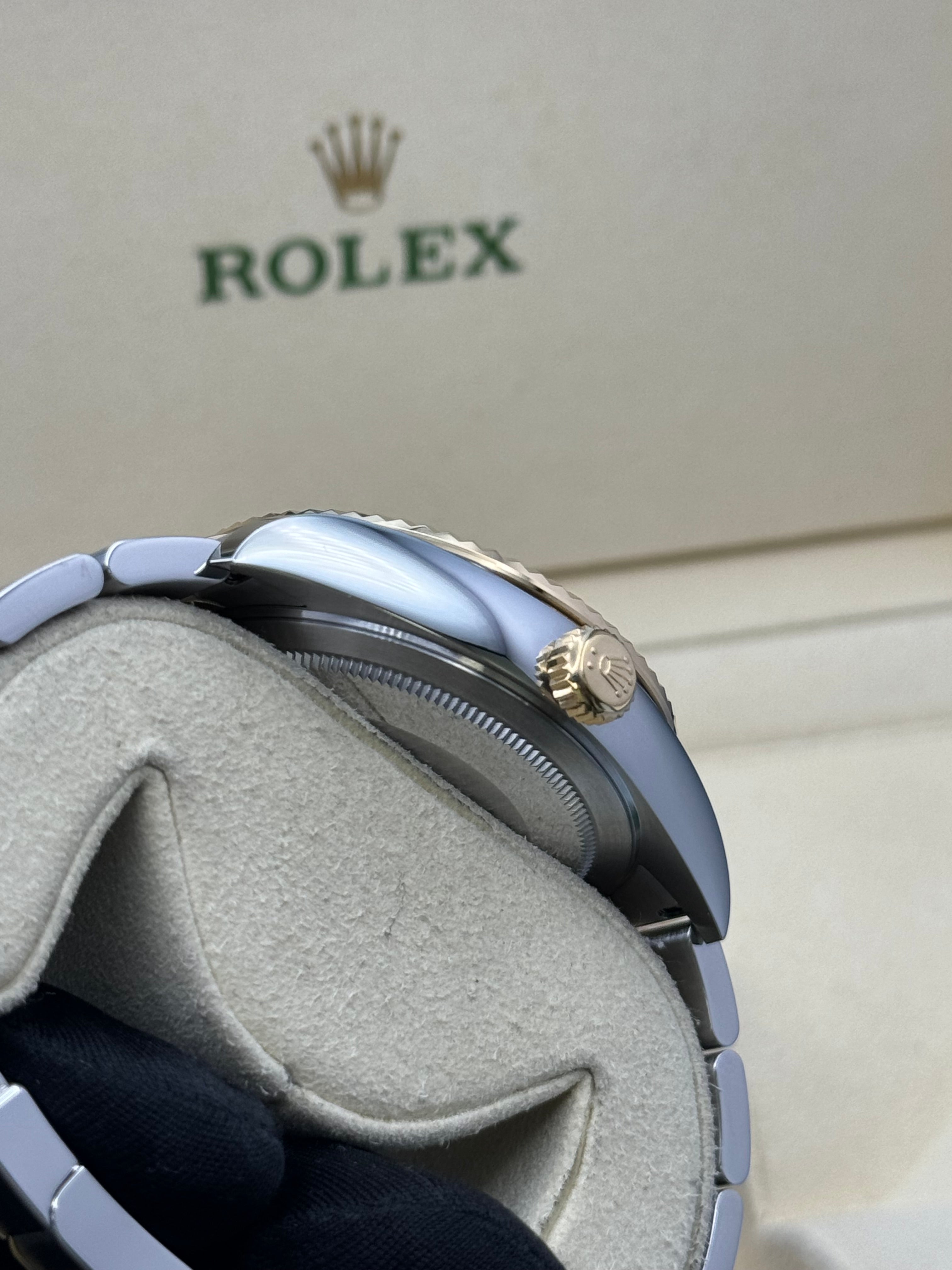 Rolex Sky Dweller 42 Champagne Dial Yellow Gold Stainless Steel Oyster Mens  336933