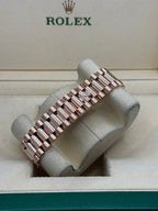 Rolex Everose Gold Day-Date 40 - Chocolate Diagonal Motif Index Dial - President Bracelet - 228235 chodmip