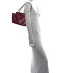 Calfskin Mini Maxi Intrecciato Arco Burgundy
