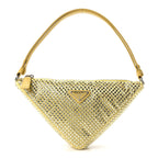 Satin Crystal Triangle Pouch Ananas