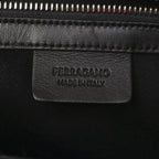 Smooth Airbrushed Calfskin XL Gancini Buckles Tote Bag Flame Red Black