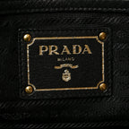 Vitello Daino Tote Black
