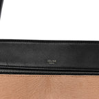 Pony Hair Calfskin Medium Edge Shoulder Bag Praline
