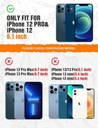 Entronix Case Compatible with iPhone 12/12 Pro - [Hard Back] Glitter Clear