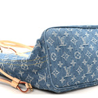 Monogram Denim Neo Neverfull MM Blue