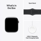 Apple Watch Series 11 42mm GPS+Cell Space Gray w/ Black Sport Band S/M MF8A4LW/A