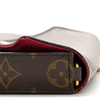 Monogram Pochette Felicie Chain Wallet Fuchsia