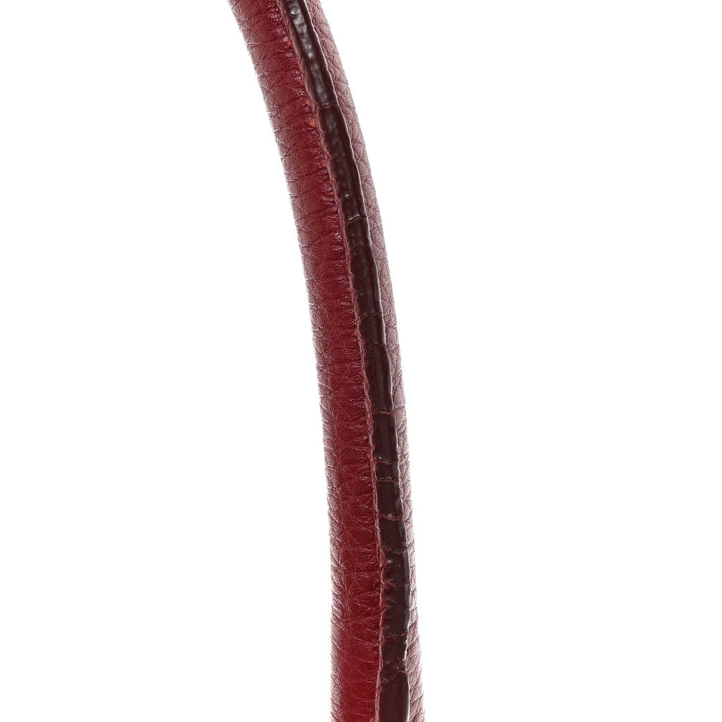 Pebbled Calfskin East West Fiamma Bag Red