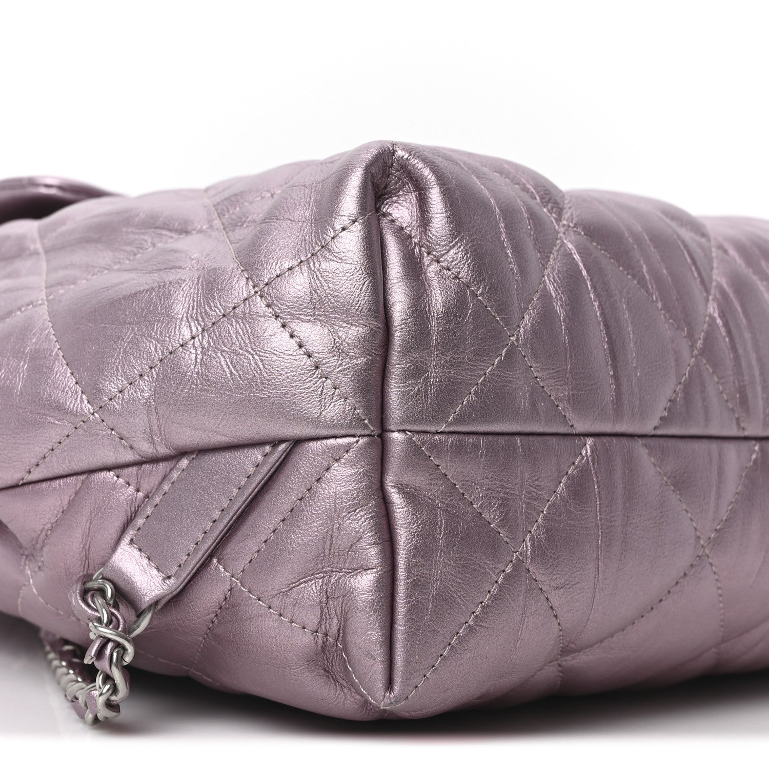 Iridescent Calfskin Quilted Ground Control Backpack Pink