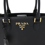 Saffiano Soft Calfskin Large Tote Black
